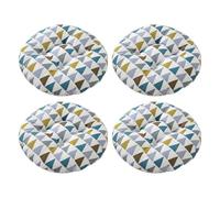 Aliuciku Set of 4 Seat Pads, Thick Round Tatami Chair Cushions for Dining Kitchen Office(B-15,30x30cm)
