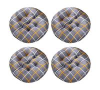 Aliuciku Set of 4 Seat Pads, Thick Round Tatami Chair Cushions for Dining Kitchen Office(B-17,30x30cm)