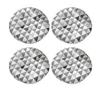 Aliuciku Set of 4 Seat Pads, Thick Round Tatami Chair Cushions for Dining Kitchen Office(B-19,40x40cm)