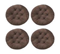 Aliuciku Set of 4 Seat Pads, Thick Round Tatami Chair Cushions for Dining Kitchen Office(B-20,45x45cm)