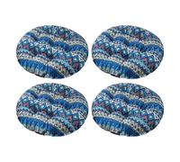 Aliuciku Set of 4 Seat Pads, Thick Round Tatami Chair Cushions for Dining Kitchen Office(B-4,30x30cm)