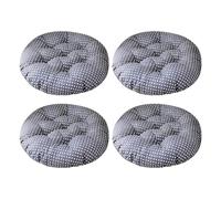 Aliuciku Set of 4 Seat Pads, Thick Round Tatami Chair Cushions for Dining Kitchen Office(B-6,40x40cm)