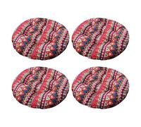 Aliuciku Set of 4 Seat Pads, Thick Round Tatami Chair Cushions for Dining Kitchen Office(B-9,30x30cm)
