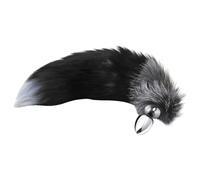 Alive Anal Pleasure - medium anal plug with fox tail (silver)