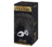 Alive Fox Tail Anal Plug Black 8 cm