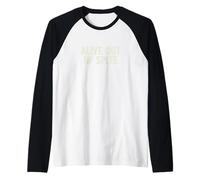 Alive Out of Spite Vintage Distressed Dark Humor Minimalist Raglan Baseball Tee