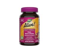 Alive! Premium Hair, Skin and Nails Multivitamin with Biotin and Collagen, 60 Count