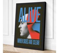 Alive When Skies Are Clear Canvas Wall Art Print 18x12 Inch (46 x 30 cm)