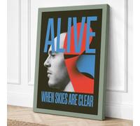 Alive When Skies Are Clear Canvas Wall Art Print 18x12 Inch (46 x 30 cm)