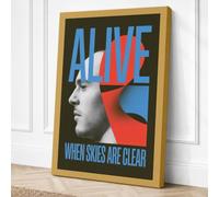 Alive When Skies Are Clear Canvas Wall Art Print 18x12 Inch (46 x 30 cm)