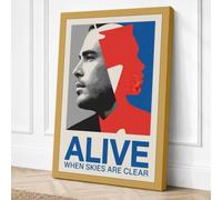 Alive When Skies Are Clear Canvas Wall Art Print 18x12 Inch (46 x 30 cm)