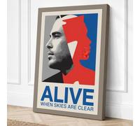 Alive When Skies Are Clear Canvas Wall Art Print 18x12 Inch (46 x 30 cm)