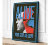 Alive When Skies Are Clear Canvas Wall Art Print 18x12 Inch (46 x 30 cm)
