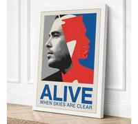 Alive When Skies Are Clear Canvas Wall Art Print 24x16 Inch (61 x 41 cm)