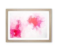 Alive with Love in Abstract Framed Print | A2 Oak Framed Wall Art | Ready to Hang | Abstract Love Picture | Living Room Bedroom Lounge Office
