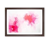 Alive with Love in Abstract Framed Print | A2 Walnut Framed Wall Art | Ready to Hang | Abstract Love Picture | Living Room Bedroom Lounge Office