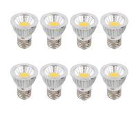 ALIVIM 8 Pcs 3W 5W 7W E27 110V 220V LED Light Bulb COB Spotlight Lamp Warm Cool Natural White for Home Office Exhibition Lighting,Warm White,5Watts