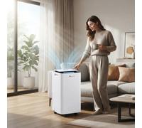 Alivio 10L/Day 200W Moisture Control Air Purifier Smart Dehumidifier with Auto-Off & 3-Speed Setting, Digital Display Quiet Technology for Basement, Bedroom, Home & Living Room