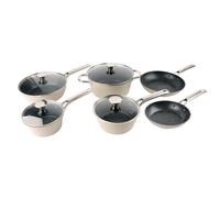 Alivio 10Pc Aluminum Alloy Cookware Set, Compatible with All Cooktops Induction, Gas, Electric & Halogen - Dishwasher Safe, Non-Stick & Easy to Clean