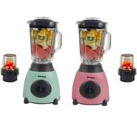 Alivio 2-In-1 Nuts Ice Crushing Mixer Blender 850W (Green & Pink, Set Of 2)