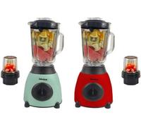 Alivio 2-In-1 Nuts Ice Crushing Mixer Blender 850W (Red & Green, Set Of 2)