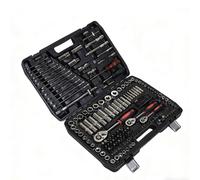 Alivio 216 Piece Universal Tool Set 1/4" 3/8" 1/2" Drive Socket Set with Ratchets, Wrenches & Bits, Durable Carbon Steel Tools in Heavy-Duty