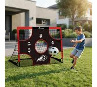 Alivio 3-In-1 Mini Football Goal Post For Kids, Portable Garden Soccer Net With Target Sheet For Boys, Girls & Toddlers