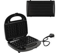 Alivio 3-In-1 Sandwich Maker Non-Stick With Detachable Plates 850W