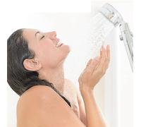 Alivio 360 Degree Rotating Shower Head Built in Turbo Fan for Water Boost
