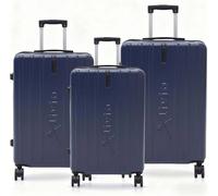 Alivio 3Pc Hard Shell Suitcase ABS Luggage Travel Trolley w/Telescopic Handle in Blue Alivio Blue