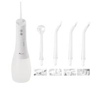 Alivio 4 Modes Water Flosser for Teeth Cleaner, Cordless 5 Jet Tips - IPX7 Water Dental Flosser, Rechargeable Automatic Dental Oral Irrigator - Waterproof Gums Braces Orthodontic Dental Care Cleaning