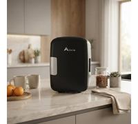 Alivio 4L Portable Mini Fridge for Bedroom Drinks Tabletop Worktop Student (Black)