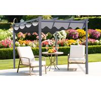 Alivio 4m x 3m Steel Frame Pergola with UV-Resistant Canopy