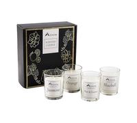Alivio 4Pc Scented Candles Gift Set - 100 Percent Natural Soy Wax, Aromatherapy Candles for Stress Relief & Relaxation Long-Lasting Fragrance for Home, Spa & Office (Pack of 4 Piece)