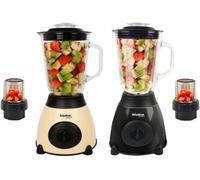 Alivio Bistro Chef 2-In-1 Ice Nuts Crushing Mixer Blender 850W (Beige & Black, Pack Of 2)