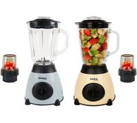 Alivio Bistro Chef 2-In-1 Ice Nuts Crushing Mixer Blender 850W (Blue & Beige, Pack Of 2)