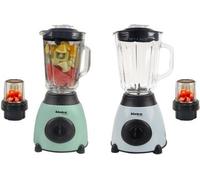 Alivio Bistro Chef 2-In-1 Ice Nuts Crushing Mixer Blender 850W (Blue & Green, Pack Of 2)