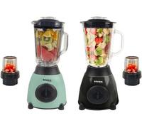 Alivio Bistro Chef 2-In-1 Ice Nuts Crushing Mixer Blender 850W (Green & Black, Pack Of 2)