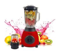 Alivio Bistro Chef 2-In-1 Ice Nuts Crushing Mixer Blender 850W Made From Glass & Stainless Steel (Red)