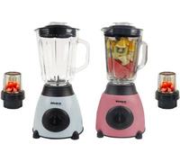 Alivio Bistro Chef 2-In-1 Ice Nuts Crushing Mixer Blender 850W (Pink & Blue, Pack Of 2)