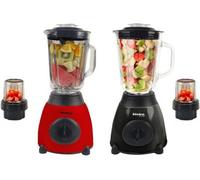 Alivio Bistro Chef 2-In-1 Ice Nuts Crushing Mixer Blender 850W (Red & Black, Pack Of 2)