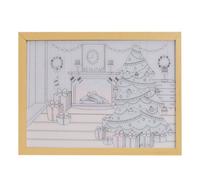 Alivio Decoration Frame Lights Christmas Wall Decoration In Warm Lights 31 X 22Cm