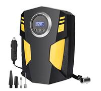 Alivio Digital Corded 12v Air Compressor Inflator Car Pump Tyres Portable Air Compressor With LED Display in Black Alivio Black