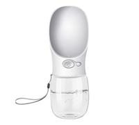 Alivio Dog Water Bottle ABS Plastic, Leak Proof Portable Water Dispenser Drinking Feeder Pet Care Cup (White)
