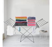 Alivio Electric Heated Clothes Airer, Portable Folding Laundry Clothes Dryer Heat Rack