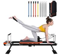 Alivio Foldable Full Body Pilates Reformer Machine For Home Gym 440 Lbs