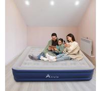 Alivio Inflatable Air Bed With Built-In Electric Pump, Double Air Mattress 152 X 203Cm