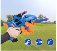 Alivio Kids Dinosaur Blaster Gun With Soft Foam Darts & Targets in Blue Alivio Blue