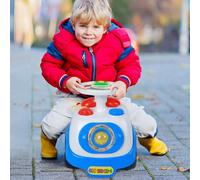 Alivio Kids First Ride On Car With Sounds & Accessories, Boys Girls Infant Push Car Buggy - Blue