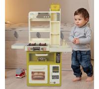 Alivio Kids Kitchen Playset - Kitchen Set Toys with Sound & Light (Green)